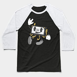 Old School Rock Cassette Baseball T-Shirt